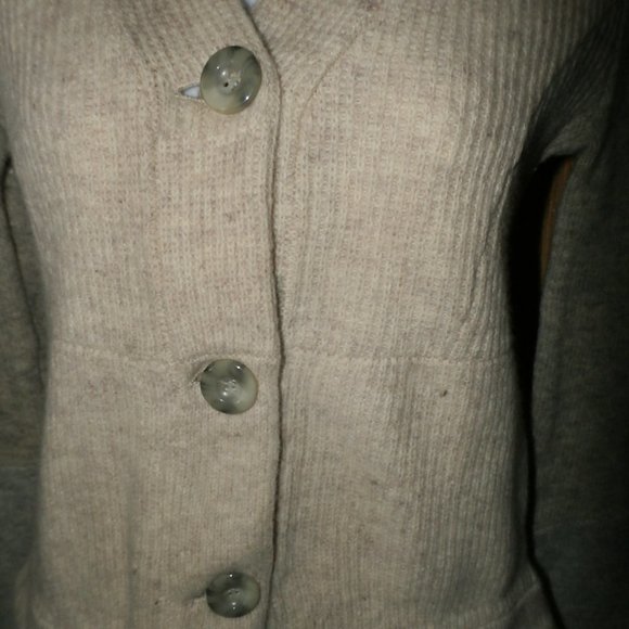 Free People Sweater Angora-Wool Button Front Women's Small - Picture 9 of 10